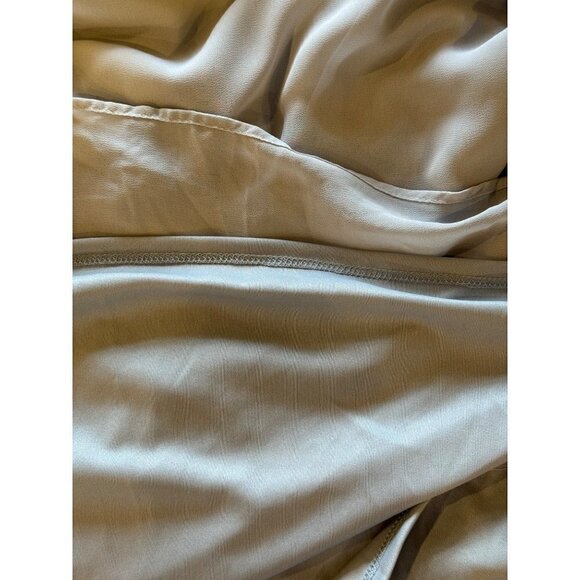 Show Me Your Mumu Blue Gray Off The Shoulder Chiffon Hacienda Maxi Dress S NWT - Picture 11 of 12